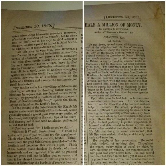 C1865 HARPERS WEEKLY civil war CENTERFOLD ENGRAVING Christmas THOMAS NAST SANTA - Picture 5 of 9